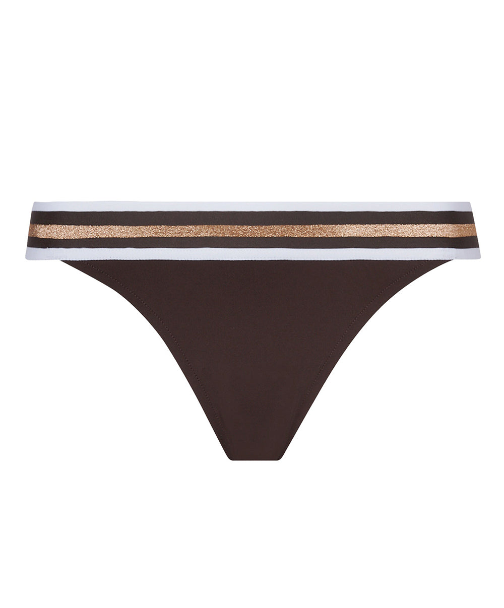 Slip de bain taille basse Lise Charmel bain Énergie Nautique taupe ABA0435-TN