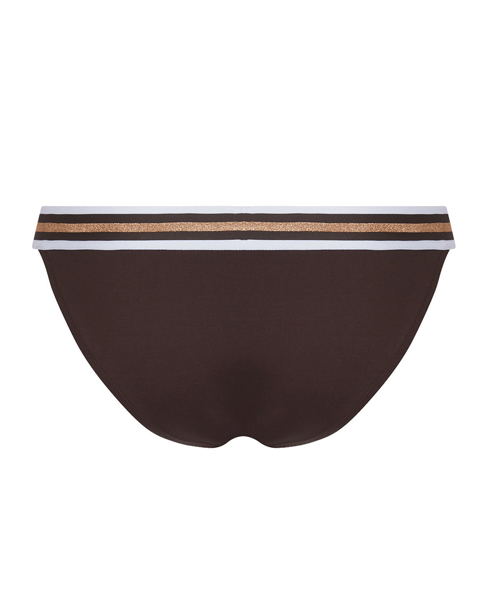 Slip de bain taille basse Lise Charmel bain Énergie Nautique taupe ABA0435-TN