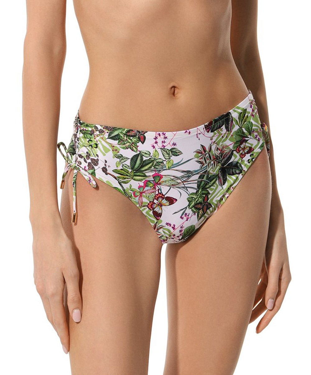 Slip de bain taille mi-haute échancrure ajustable Lise Charmel bain Envolée Tropicale lumière ABB0673-LT