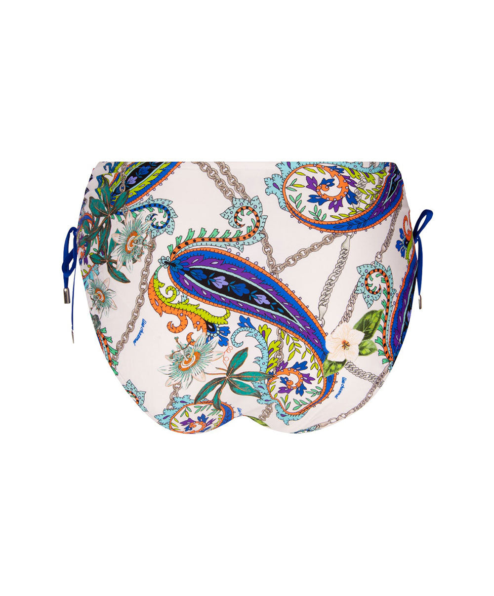 Slip de bain taille mi-haute échancrure ajustable Lise Charmel bain Odyssée Cashmer bleu ABB0663-BC