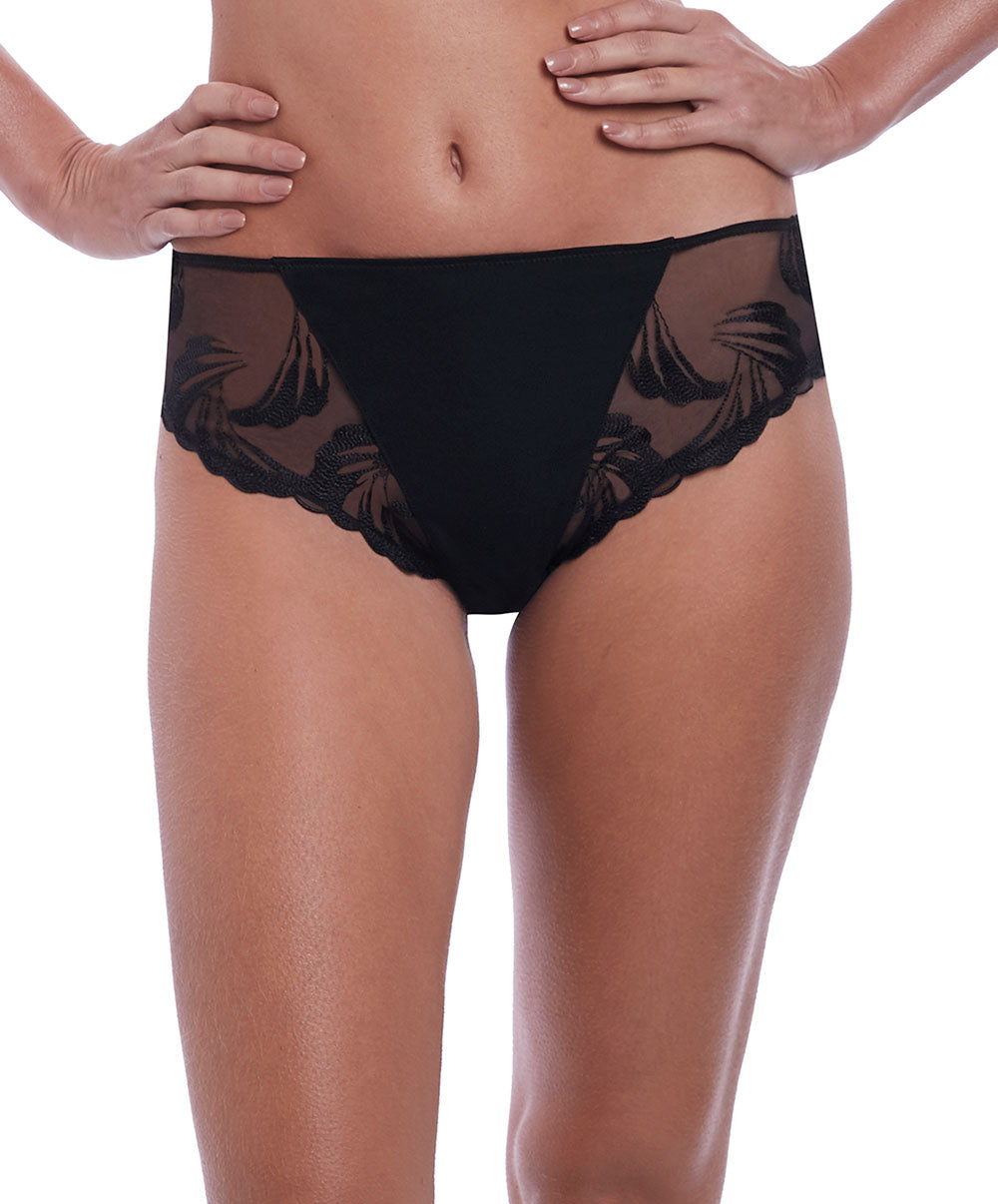 Slip dos opaque Fantasie Anoushka noir FL3215-BLK face