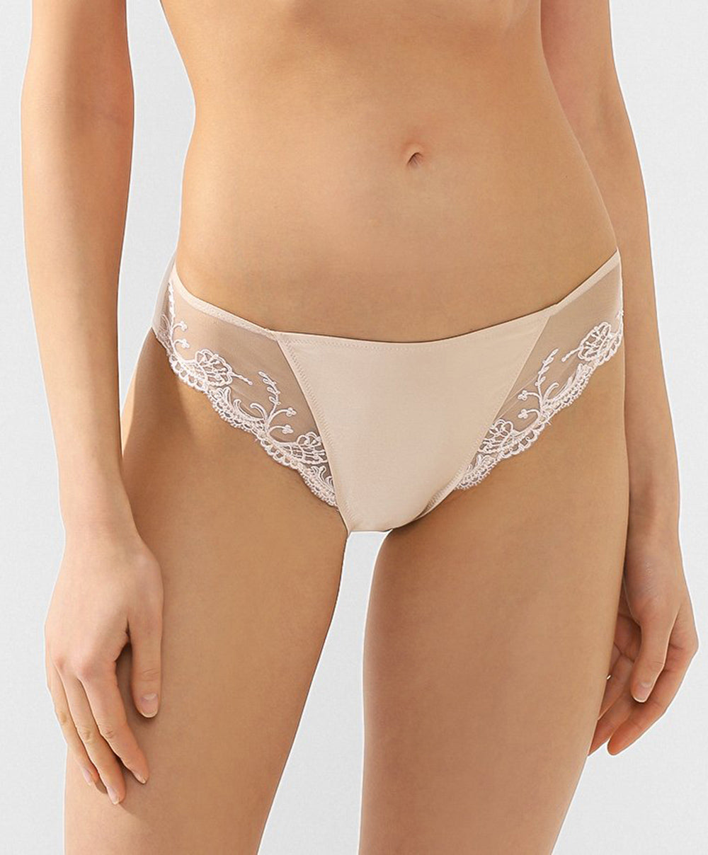 Slip dos opaque en soie Lise Charmel Splendeur soie aurore ACC0280-SR