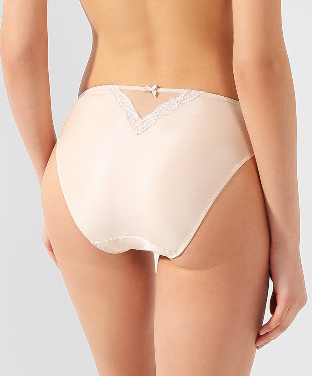 Slip dos opaque en soie Lise Charmel Splendeur soie aurore ACC0280-SR