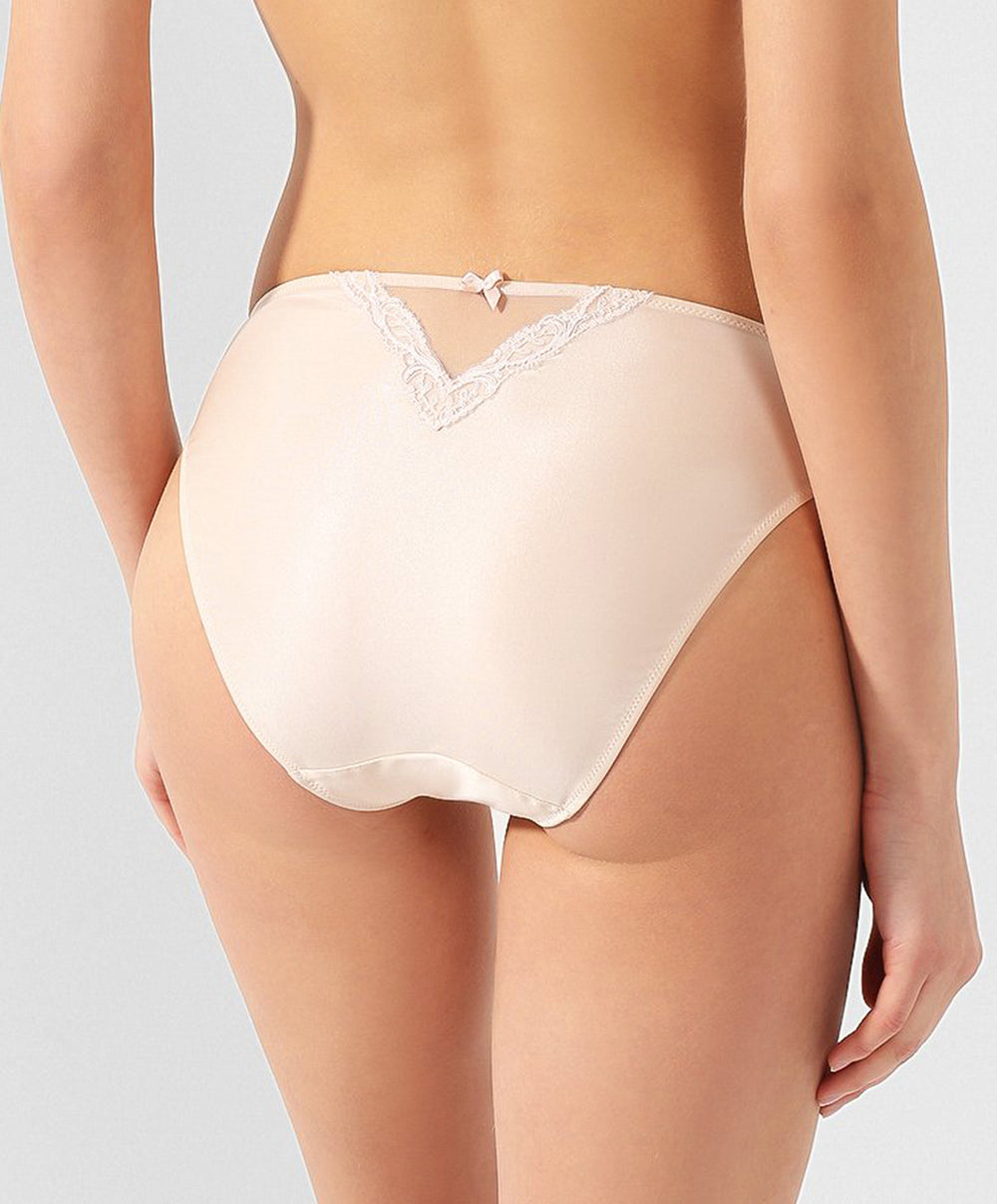 Slip dos opaque en soie Lise Charmel Splendeur soie aurore ACC0280-SR