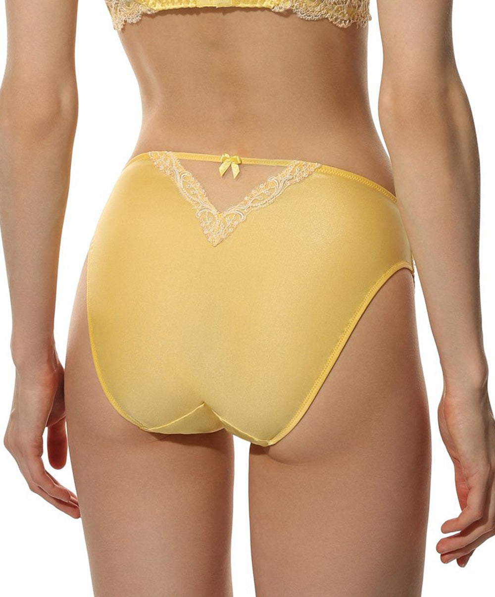 Slip dos opaque en soie Lise Charmel Splendeur soie vanille ACC0280-SVA