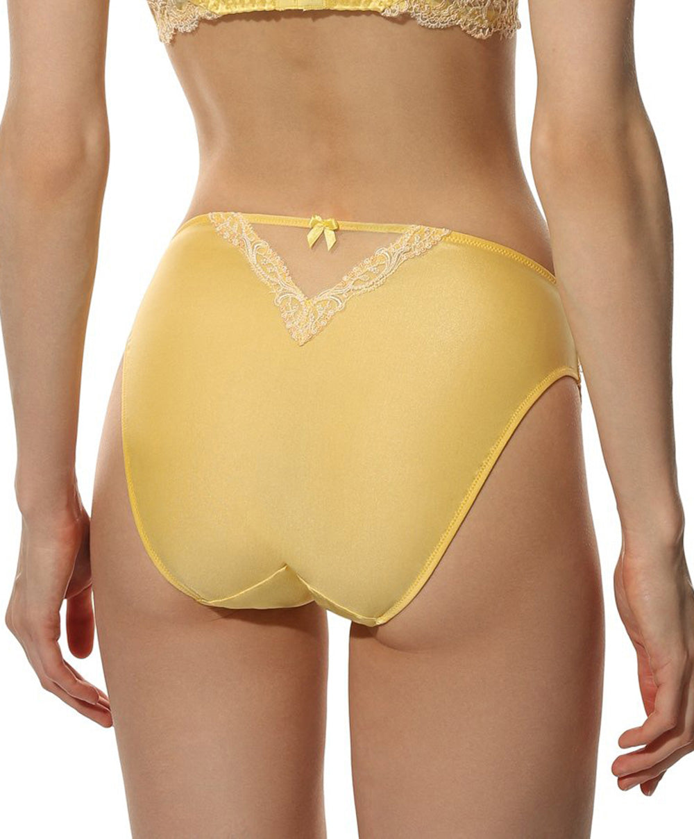 Slip dos opaque en soie Lise Charmel Splendeur soie vanille ACC0280-SVA