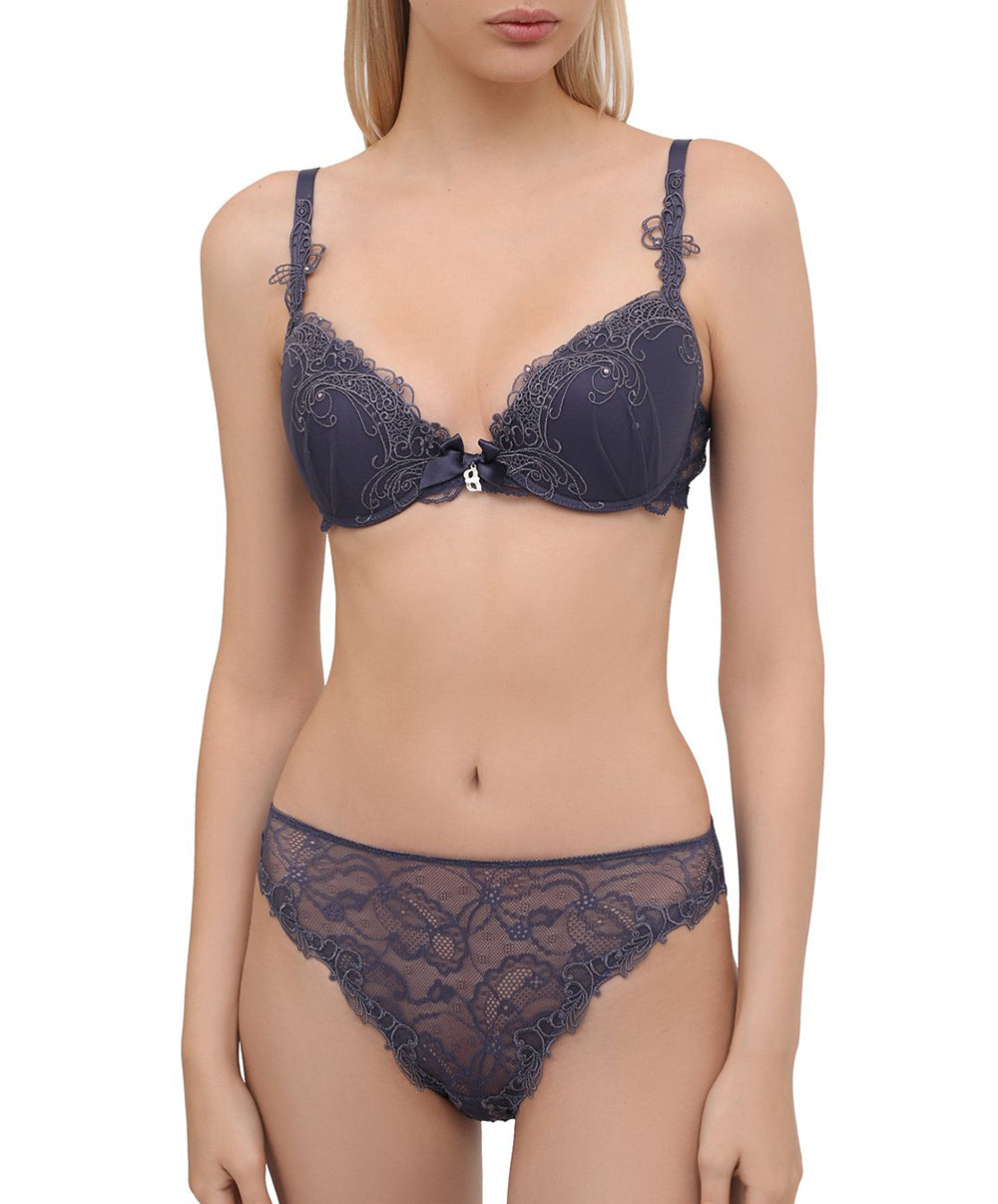 Slip fantaisie Lise Charmel Soir de Venise gris ACA0203-GV