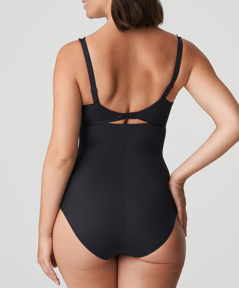 Slip gainant taille très haute PrimaDonna Perle charbon 0562343-CHB