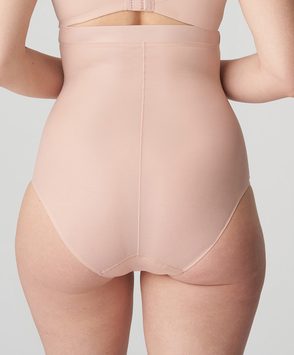 Slip gainant taille très haute invisible PrimaDonna Figuras rose poudré 0563253-PWD