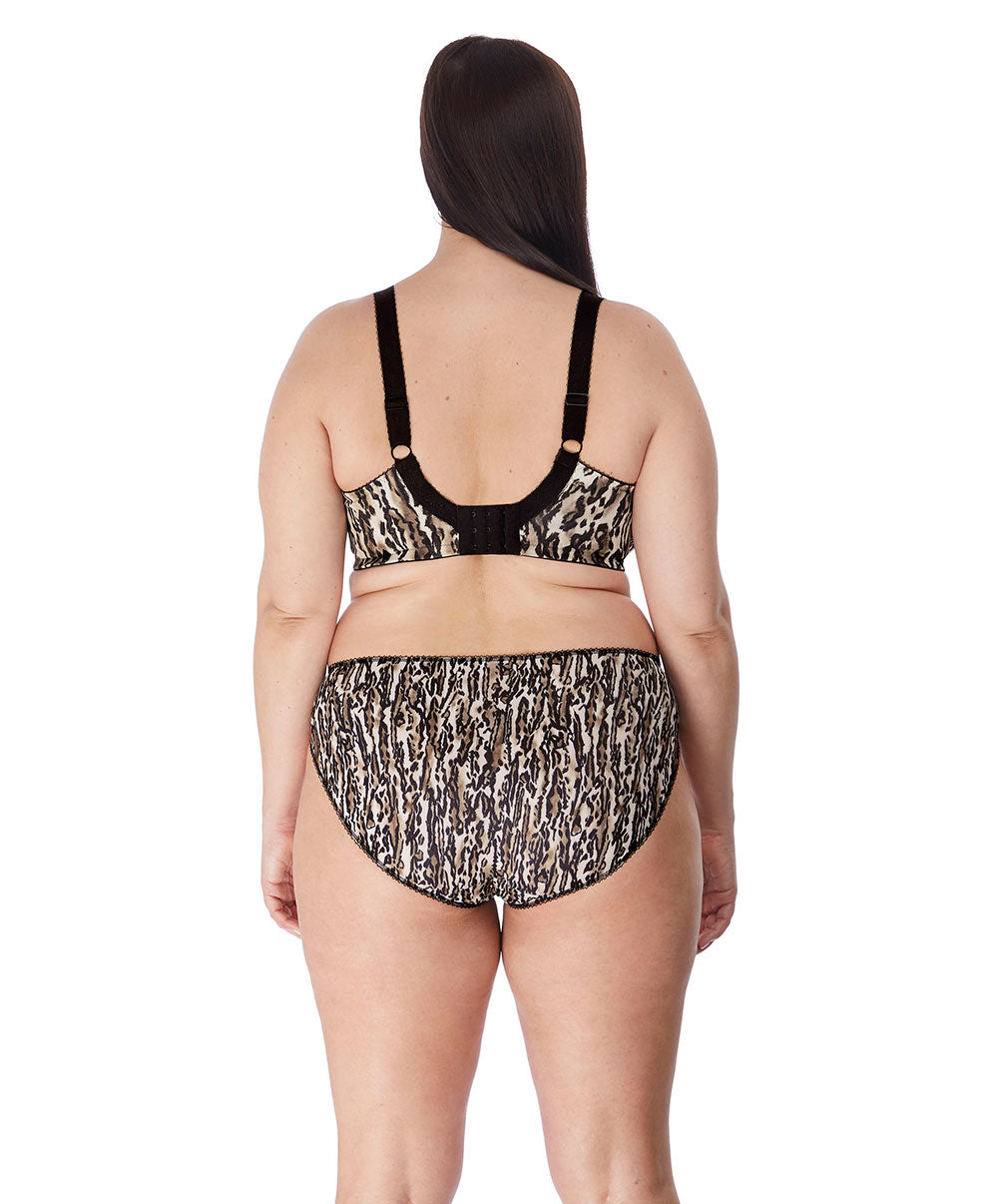 Slip grande taille Elomi Morgan ocelot EL4115-OCT face