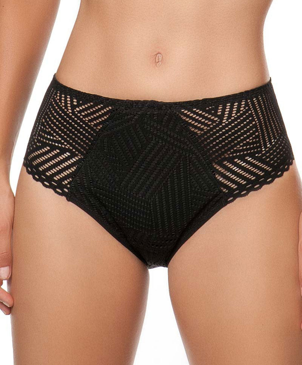 Slip haut Antigel de Lise Charmel Tressage Graphic noir FCC0337-TN