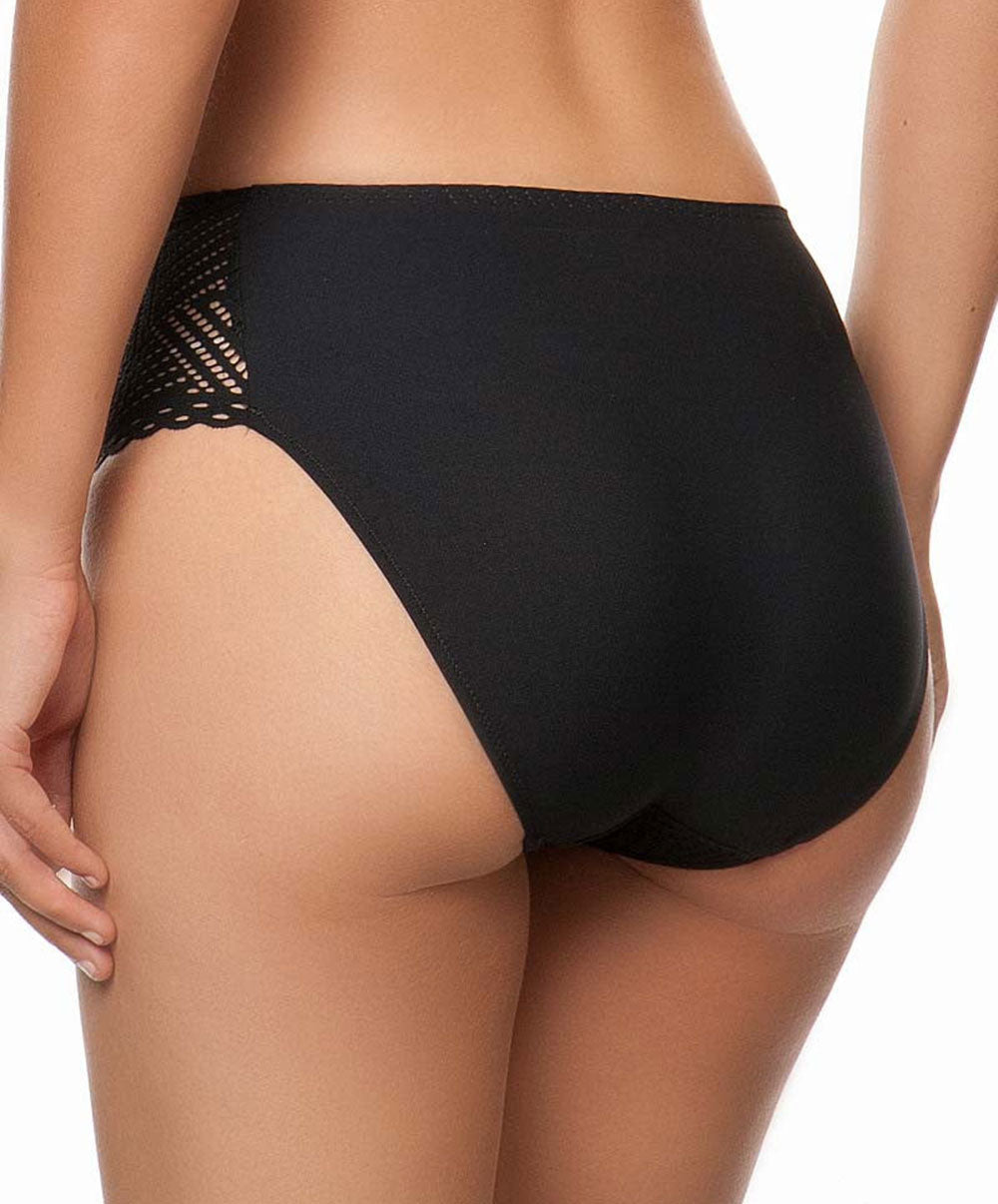 Slip haut Antigel de Lise Charmel Tressage Graphic noir FCC0337-TN