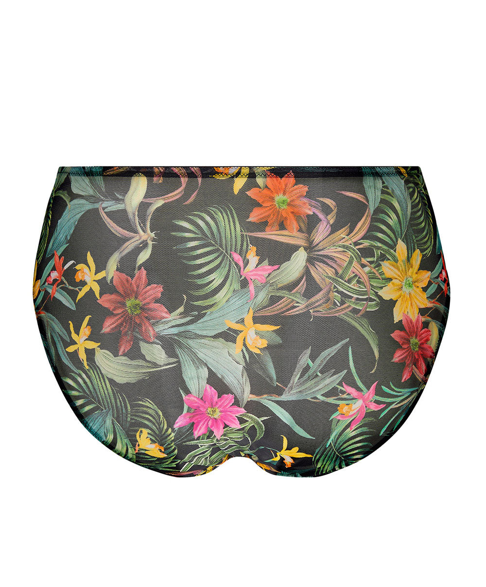 Slip haut Lise Charmel Fleurs Étoiles éclat étoile (noir et multicolore) ACH0396-EE