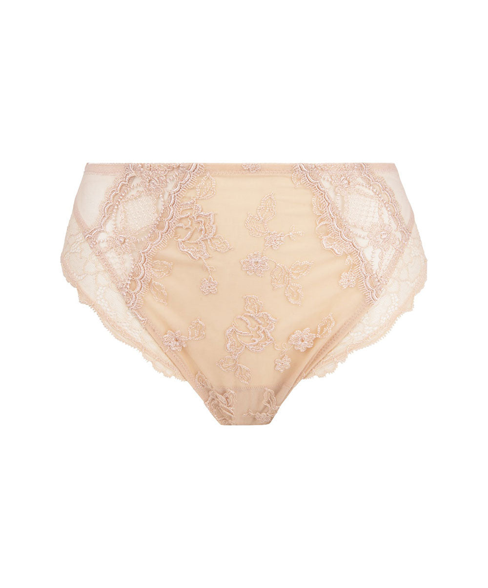 Slip haut dos opaque Lise Charmel Sublime en Dentelle nude sublime ACH0313-NS