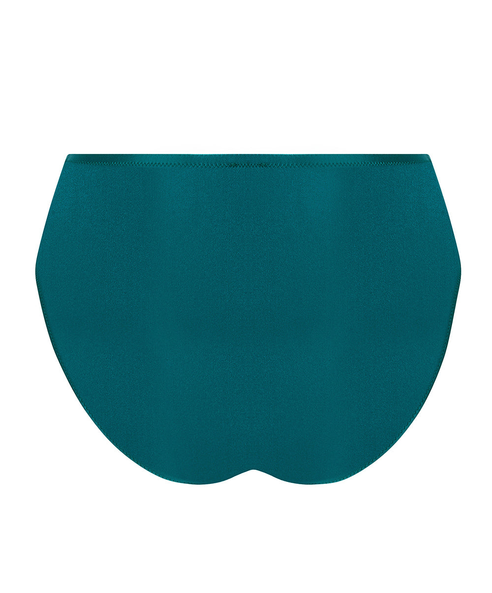 Slip haut dos opaque Lise Charmel Sublime en Dentelle vert princesse ACH0313-VP