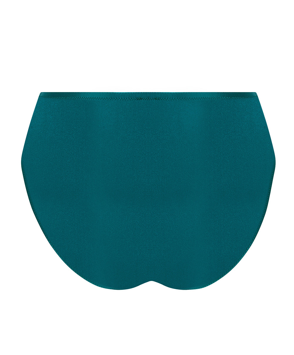 Slip haut dos opaque Lise Charmel Sublime en Dentelle vert princesse ACH0313-VP