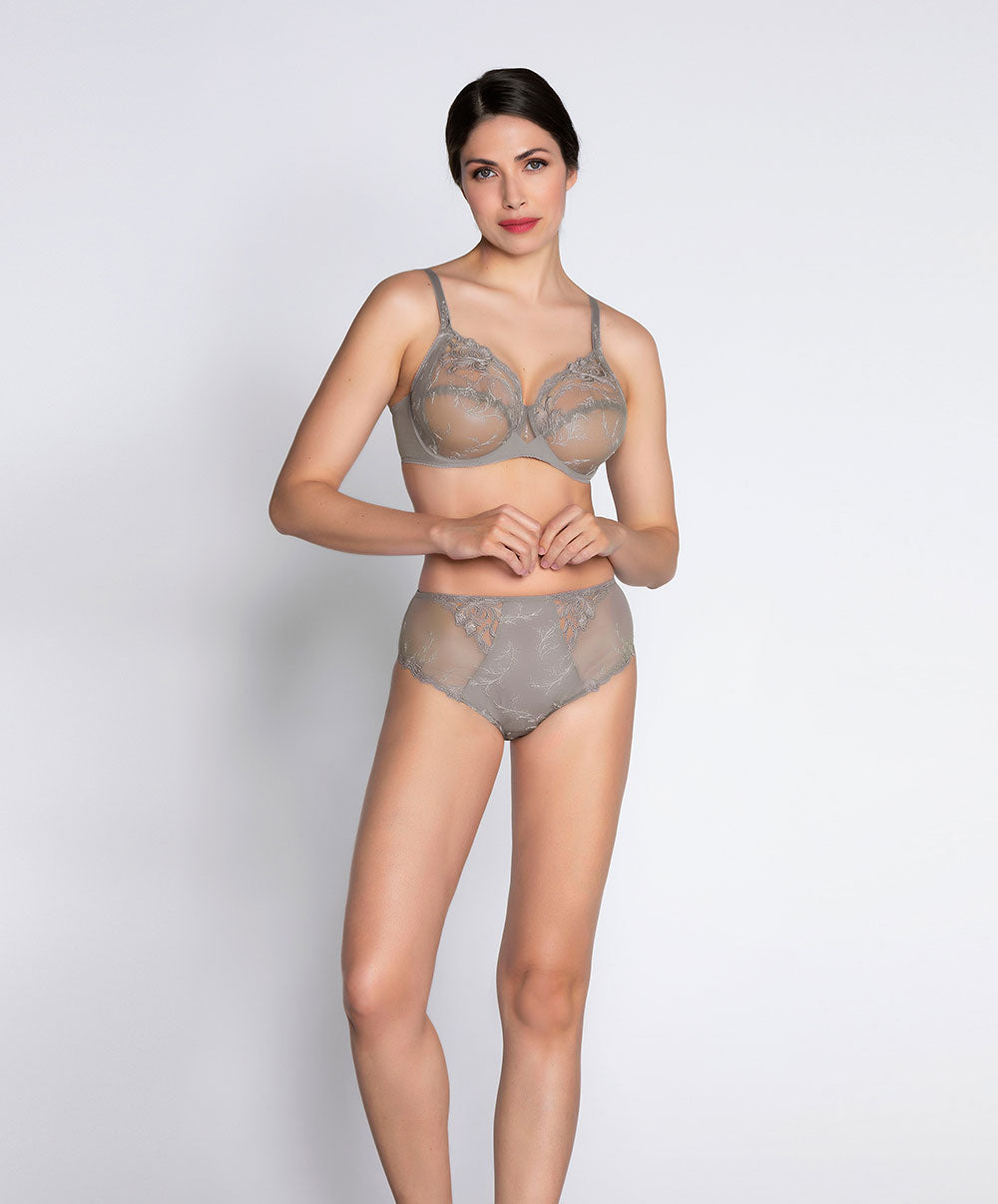 Slip haut dos opaque Lise Charmel Source Beauté perle ACH0372-SP