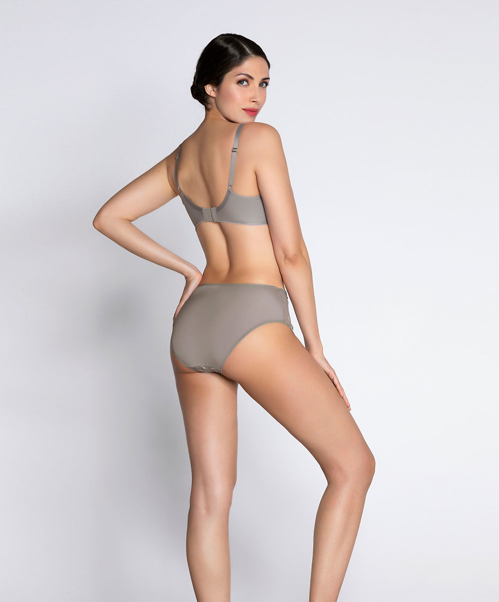 Slip haut dos opaque Lise Charmel Source Beauté perle ACH0372-SP