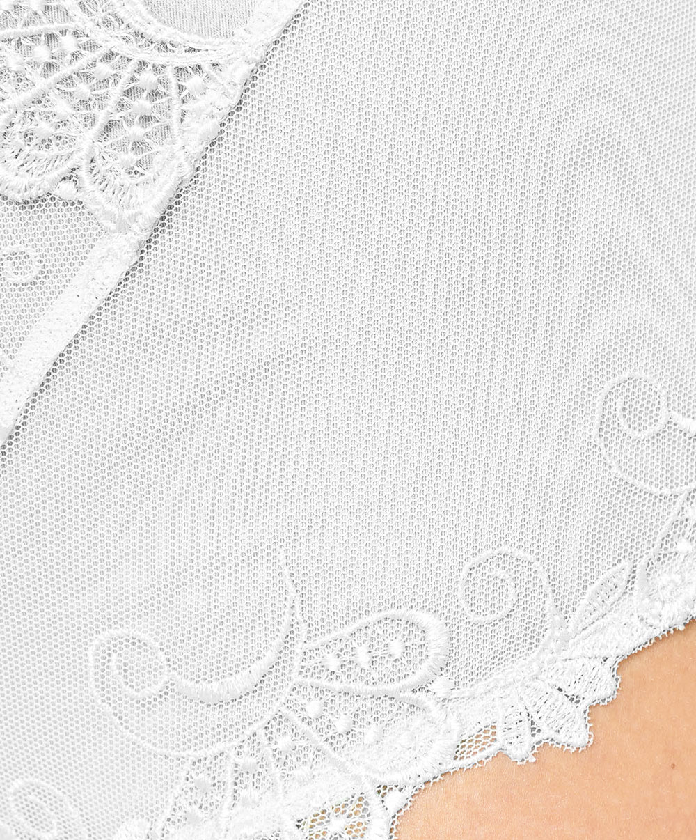 Slip haut grande taille Lise Charmel Dressing Floral blanc BCC0388-BL