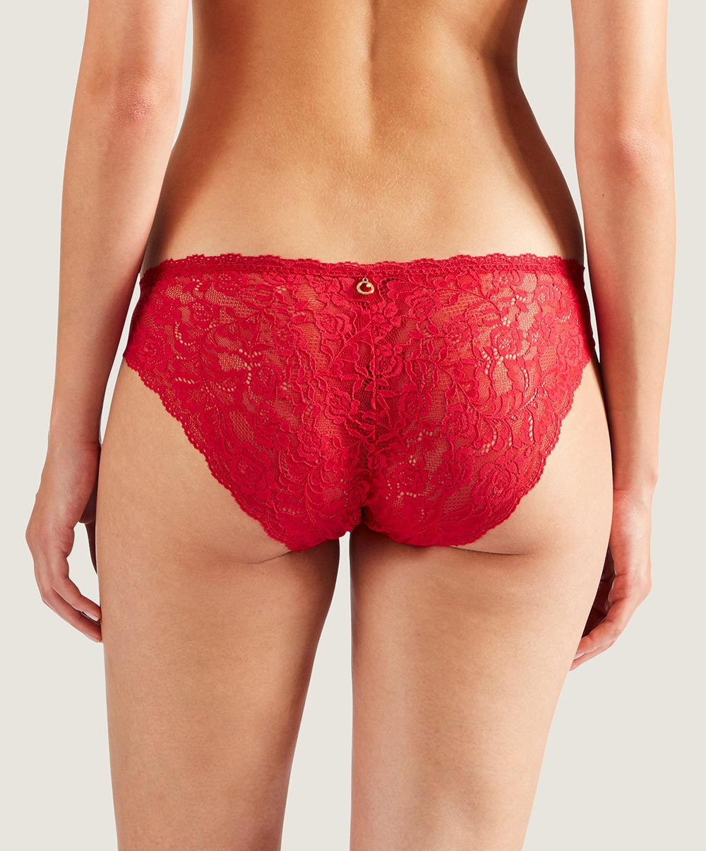Culotte italienne rouge Rosessence rouge gala Aubade HK27-GALA