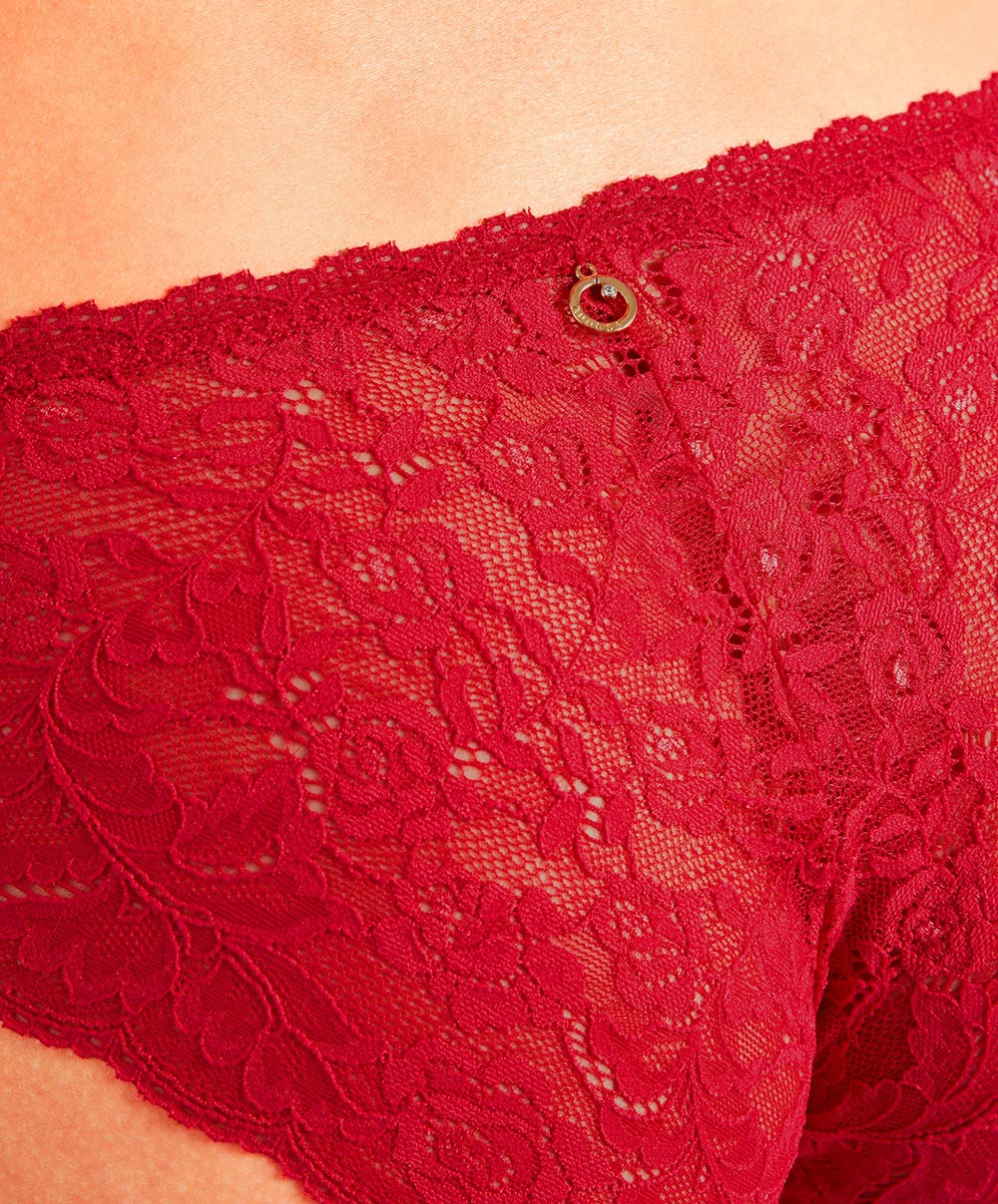 Culotte italienne rouge Rosessence rouge gala Aubade HK27-GALA