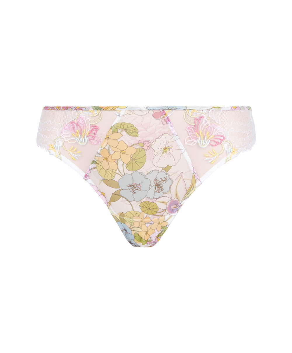 Slip italien "Séduction" à fleurs Lise Charmel Féérie Florale pastel floral ACH0725-PF 10