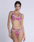 Slip "Séduction" Lise Charmel Envolée de Fleurs fuchsia ACH0783-EF