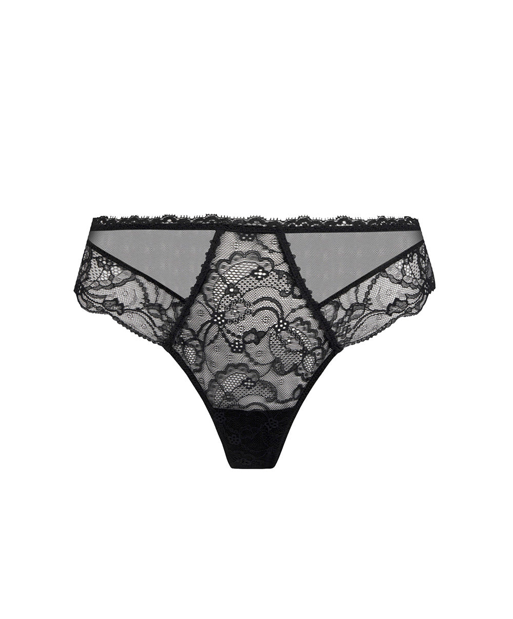 Slip "Séduction" Lise Charmel Féérie Couture noir ACH0774-NO