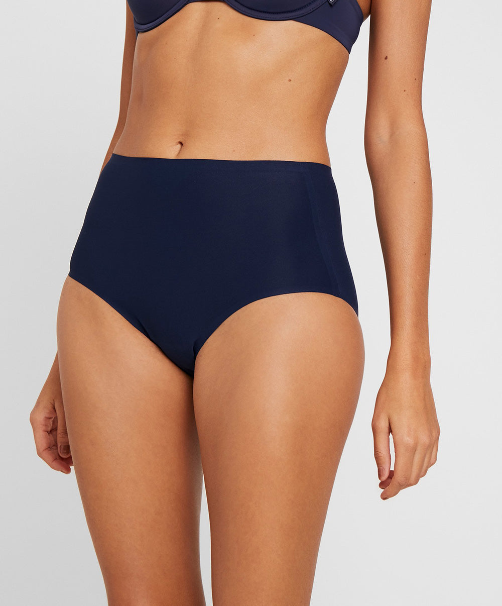 Slip invisible stretch taille haute Fantasie Smoothease bleu marine FL2328-NAY