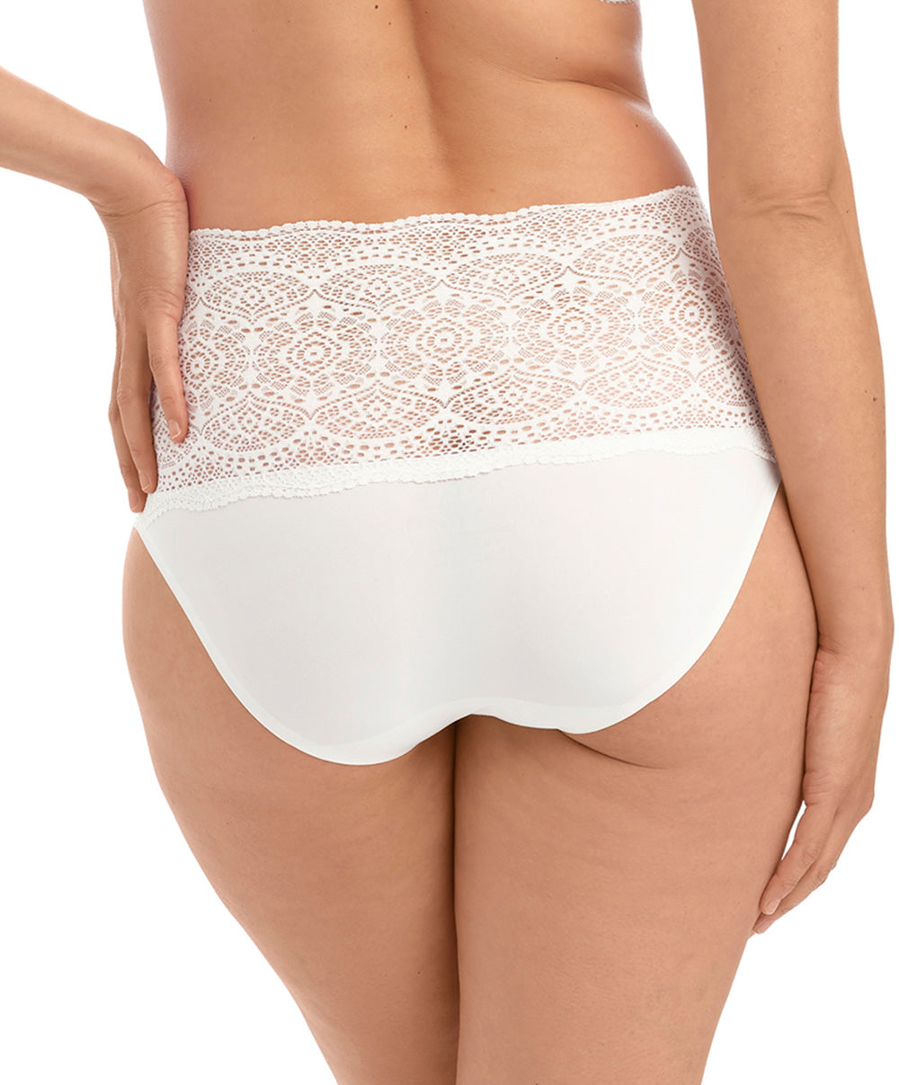 Slip invisible stretch taille haute dentelle Fantasie Lace Ease ivoire FL2330-IVY