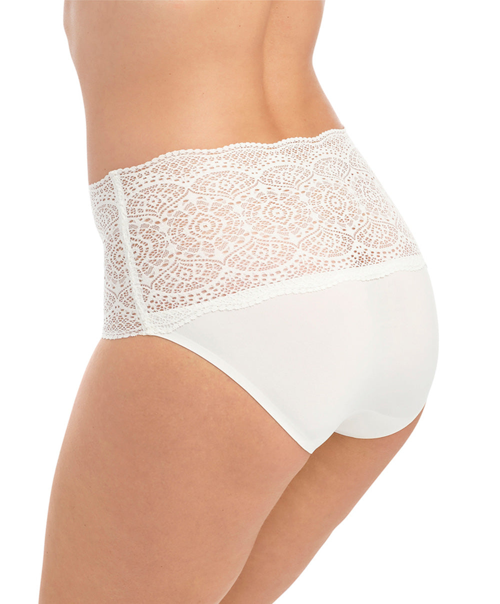Slip invisible stretch taille haute dentelle Fantasie Lace Ease ivoire FL2330-IVY