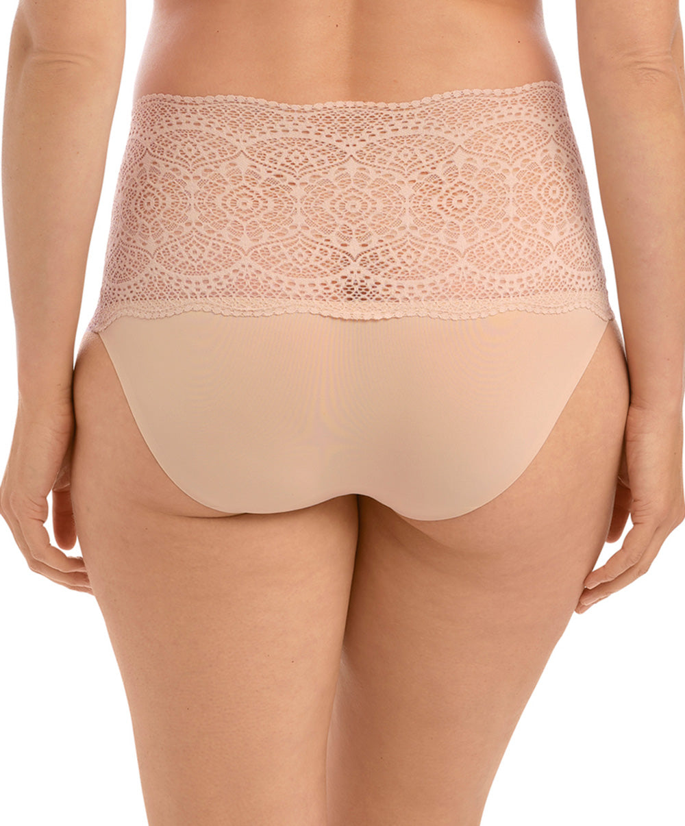 Slip invisible stretch taille haute dentelle Fantasie Lace Ease beige FL2330-NAE