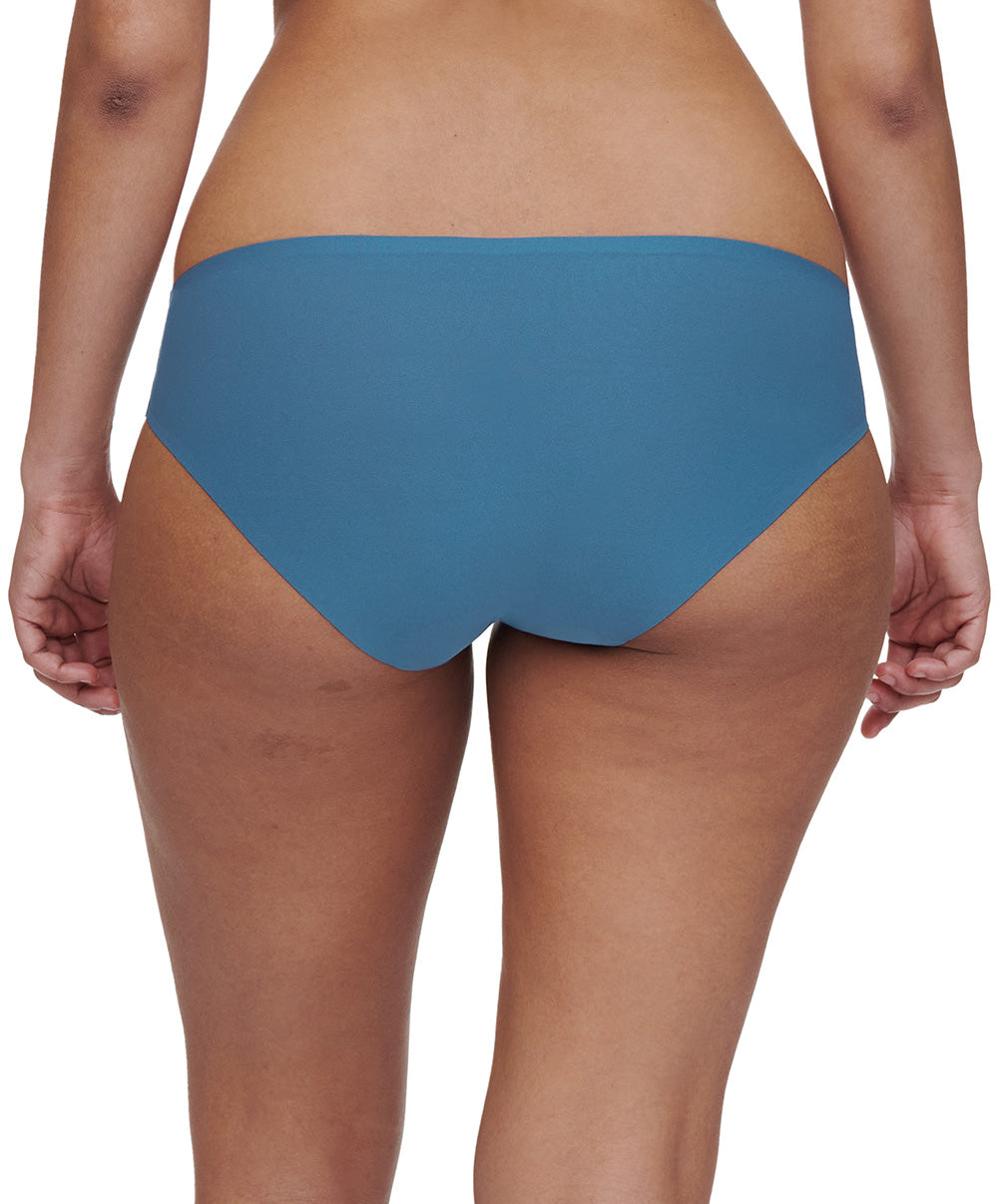 Slip taille basse denim Chantelle Soft Stretch bleu jeans C26430-00C