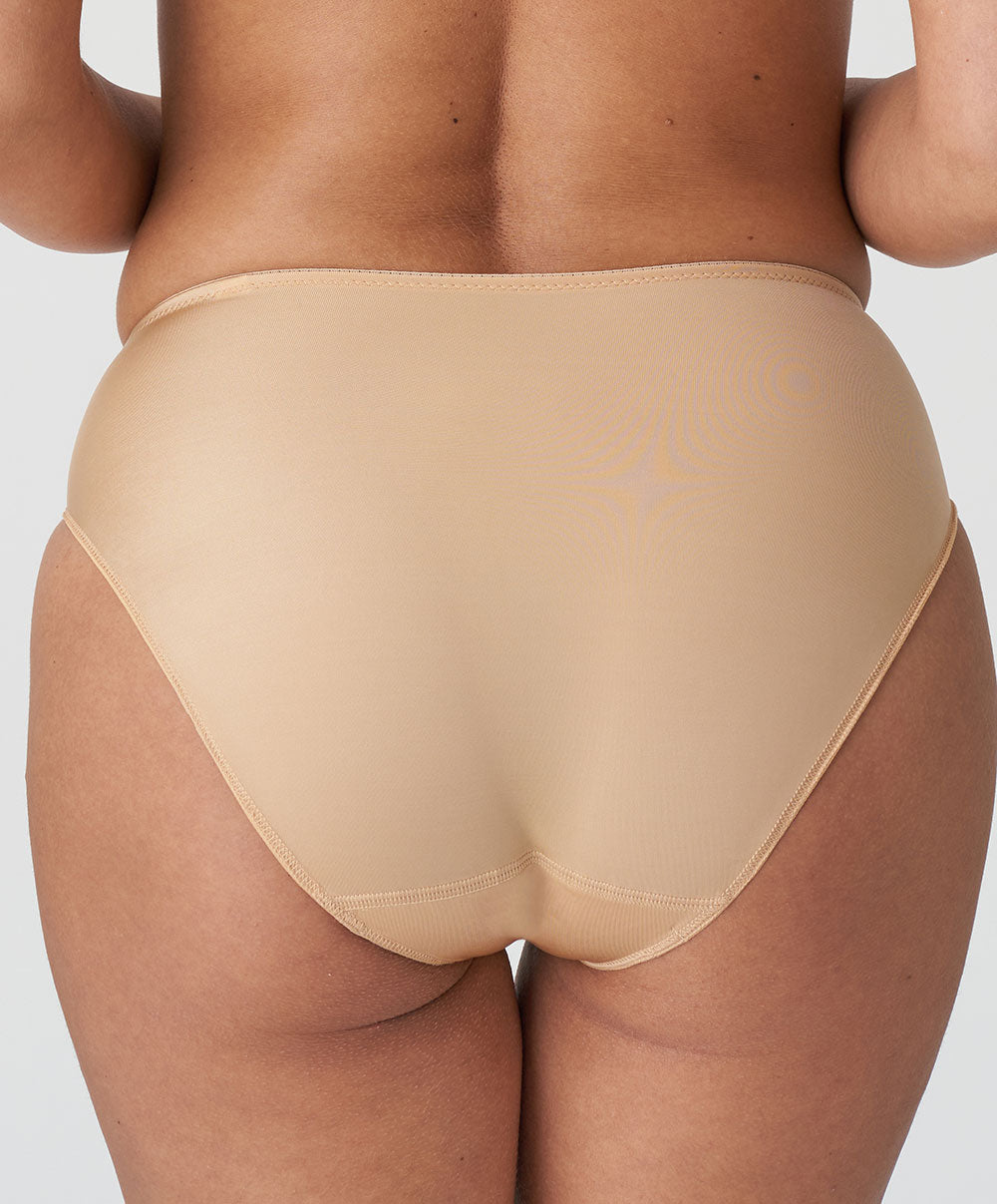 Slip taille haute invisible PrimaDonna Satin cognac 0561331-COG