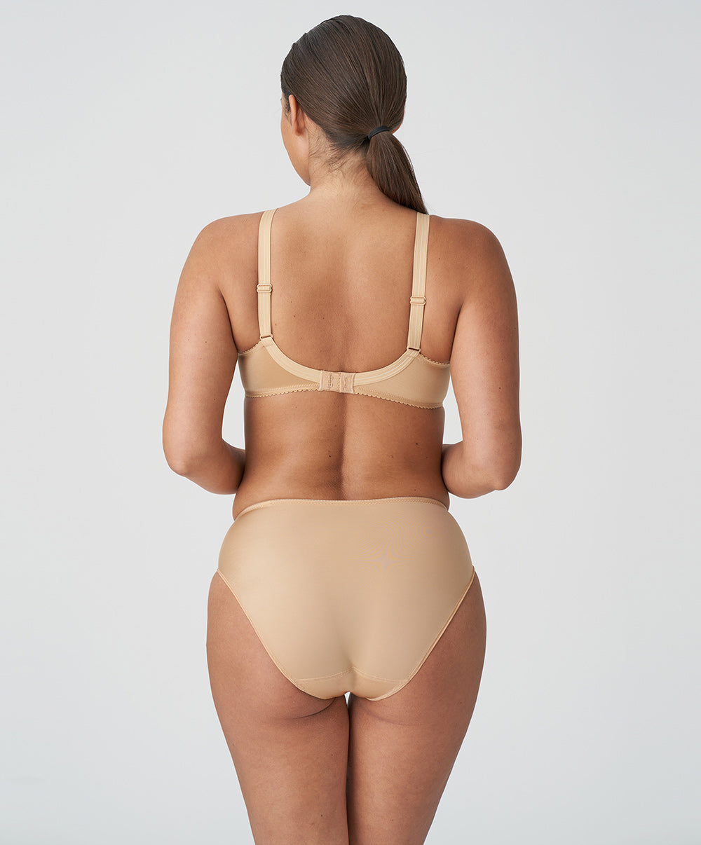Slip taille haute invisible PrimaDonna Satin cognac 0561331-COG