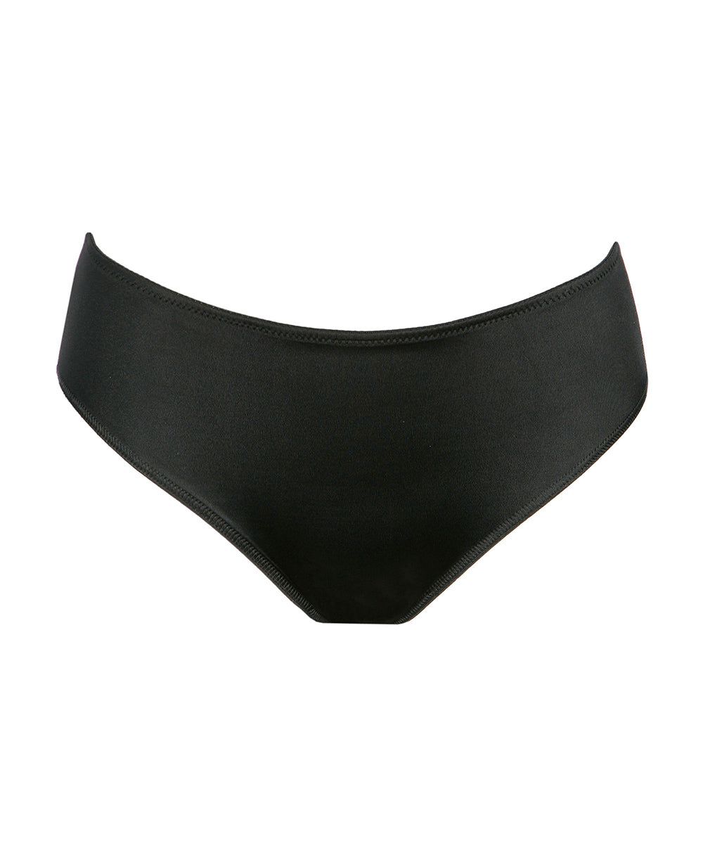 Slip taille haute invisible PrimaDonna Satin noir 0561331-ZWA