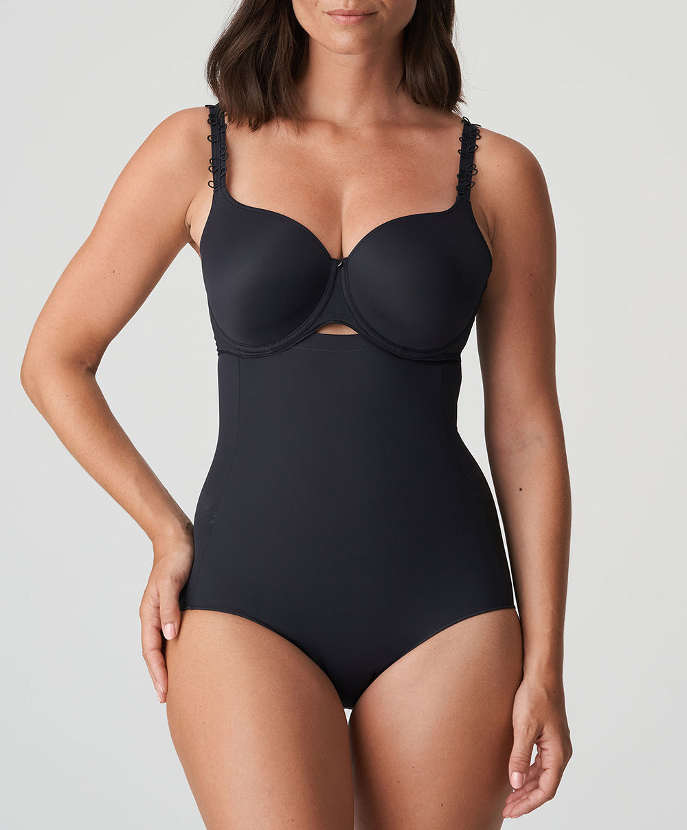 Slip ventre plat gainant taille très haute PrimaDonna Perle charbon 0562344-CHB
