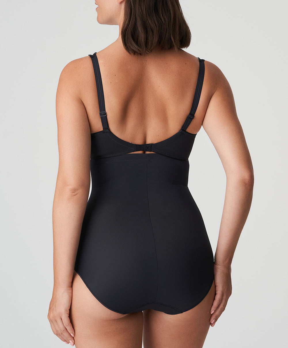 Slip ventre plat gainant taille très haute PrimaDonna Perle charbon 0562344-CHB
