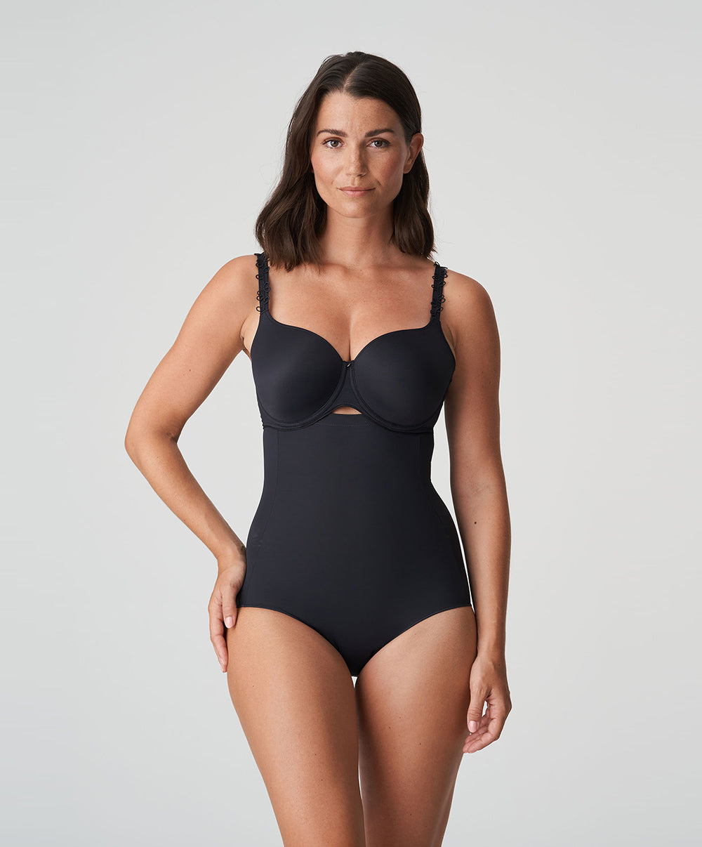 Slip ventre plat gainant taille très haute PrimaDonna Perle charbon 0562344-CHB