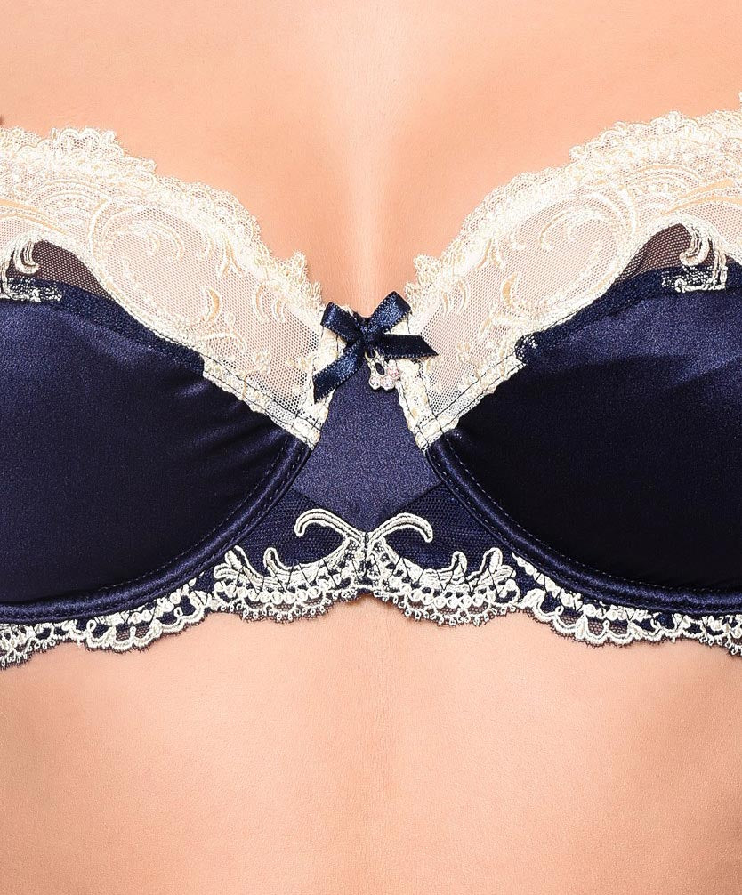 Soutien-gorge corbeille Lise Charmel Splendeur soie marine