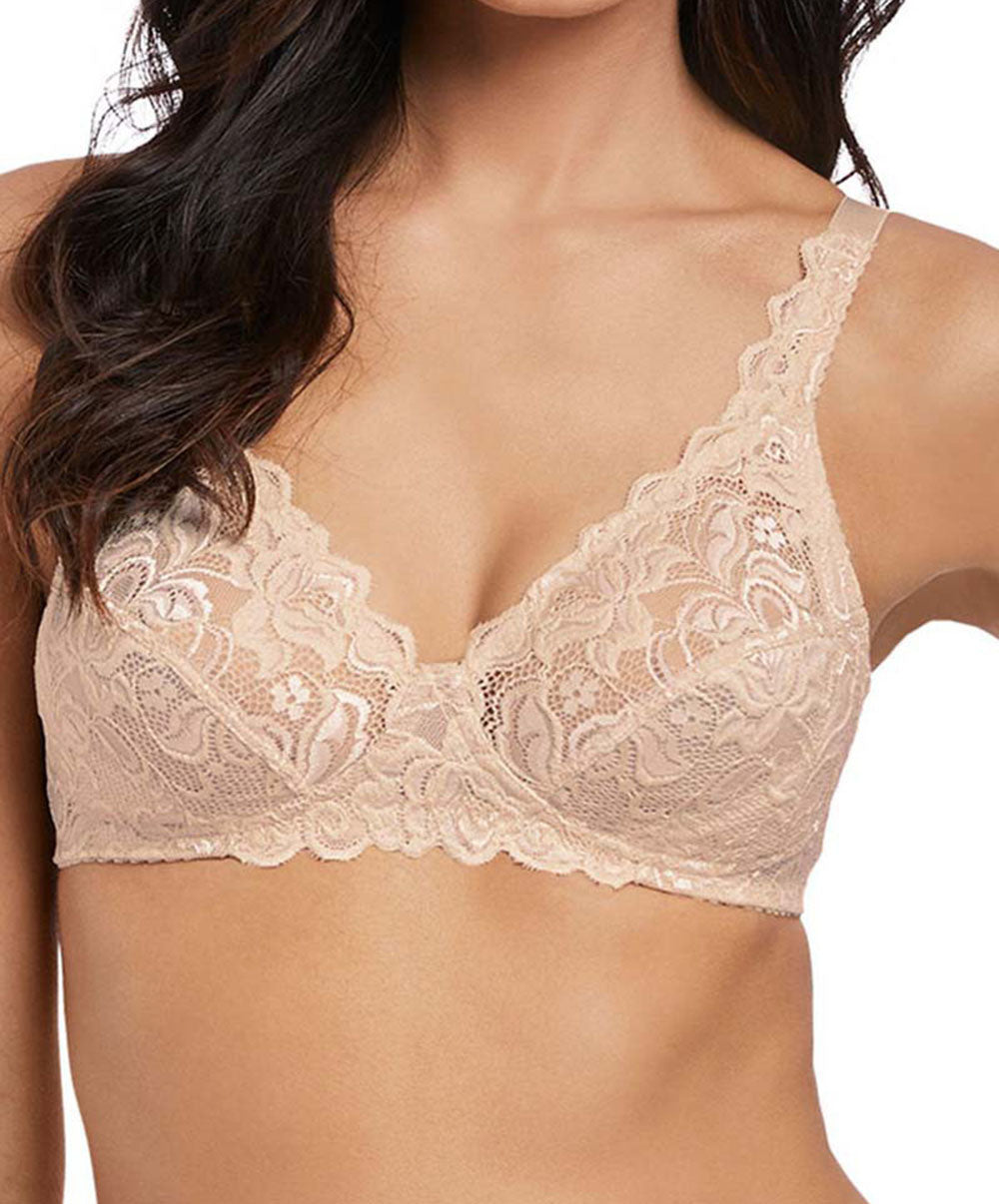 Soutien-gorge sans armatures Wacoal Eglantine creme brulee WEBFA162-CBE face