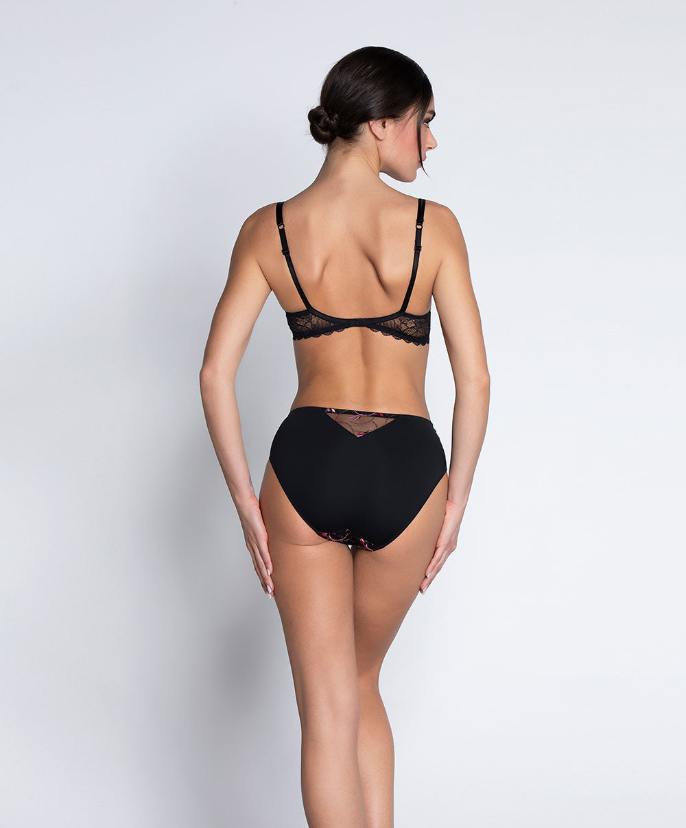 Soutien-gorge armatures Lise Charmel Floraison Passion safran rose ACH6086-SR