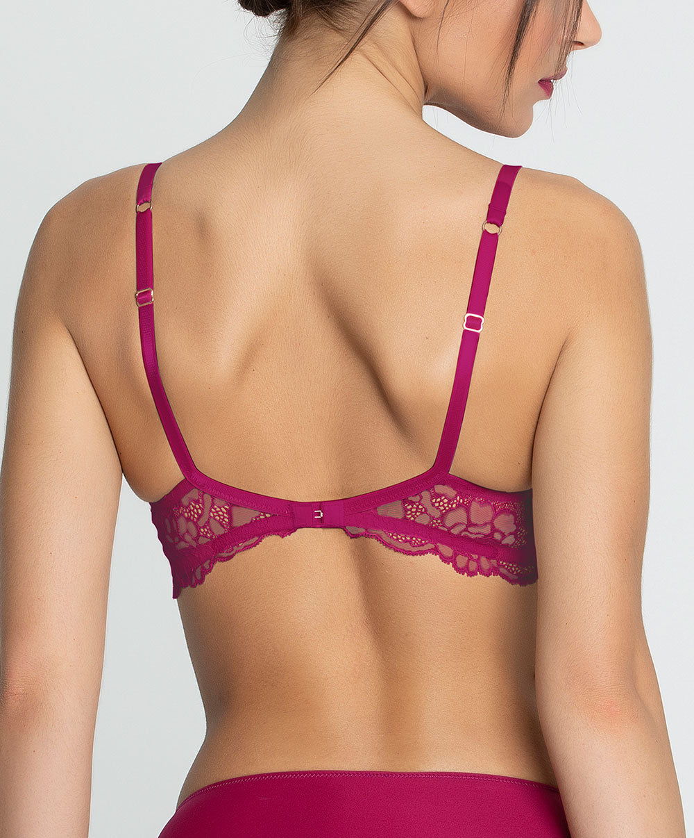 Soutien-gorge armature Lise Charmel Sublime en Dentelle fuchsia ACH6013-FS