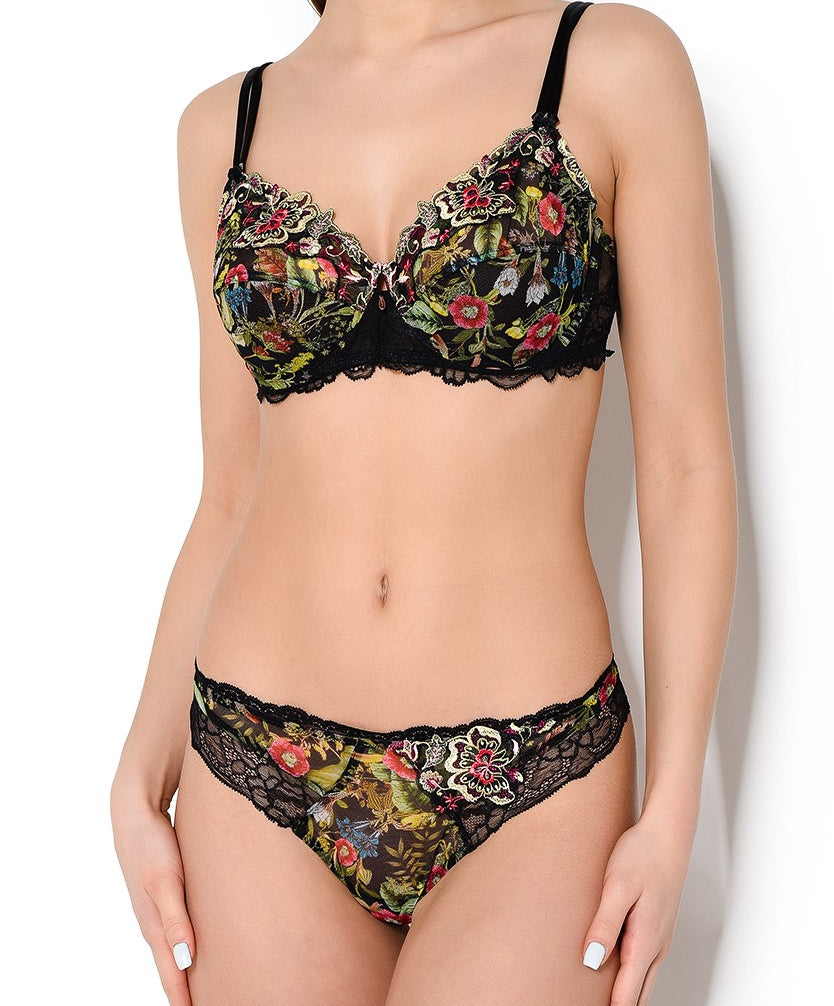 Soutien-gorge armature fleurs de jungle Lise Charmel coloré
