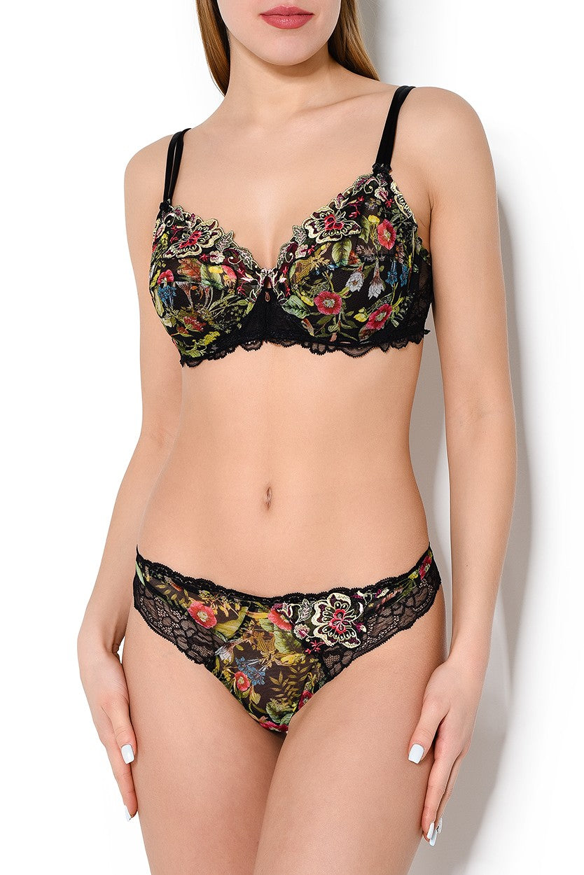 Soutien-gorge armature fleurs de jungle Lise Charmel coloré
