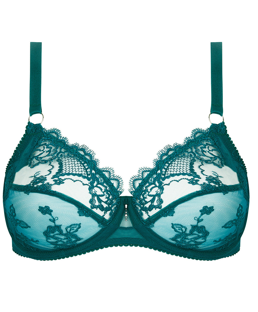 Soutien-gorge armatures grande taille "Bien-être" Lise Charmel Sublime en Dentelle vert princesse ACH6113-VP