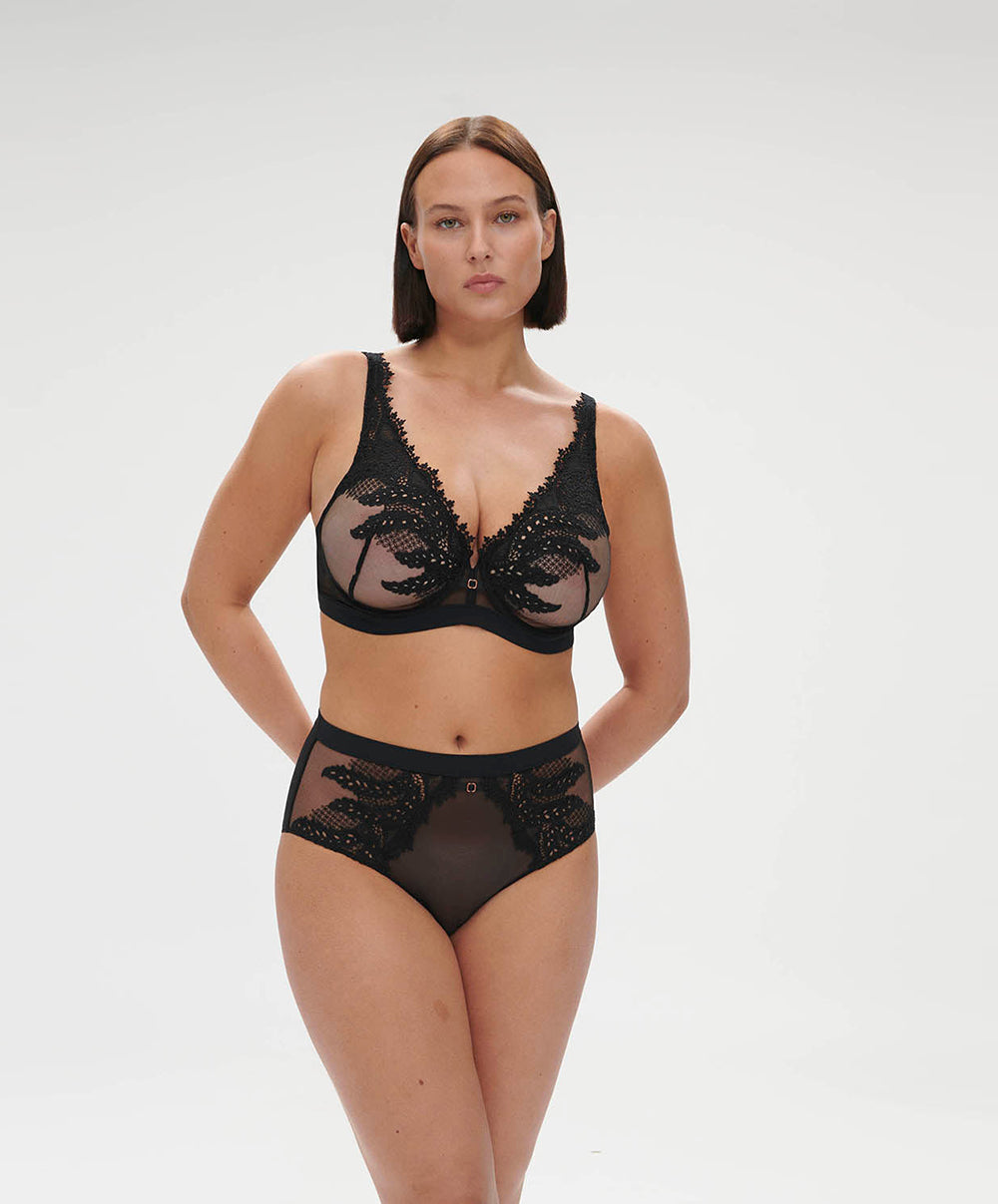 Soutien-gorge décolleté plongeant à armatures Simone Pérèle Mystic noir 1D3309-015