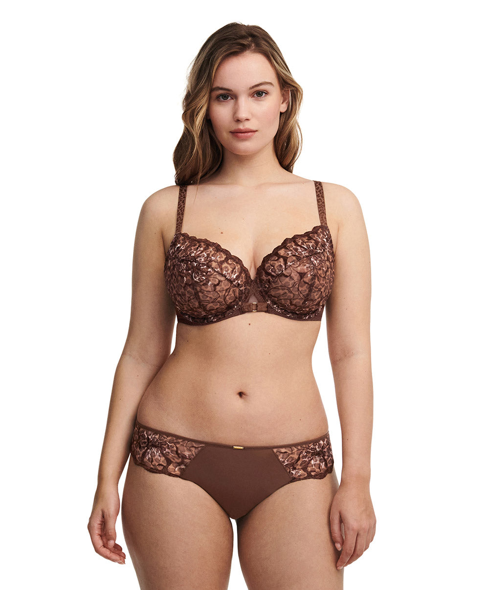 Soutien-gorge armaturé enveloppant Chantelle Fleurs imprimé léo C12M10-0WF