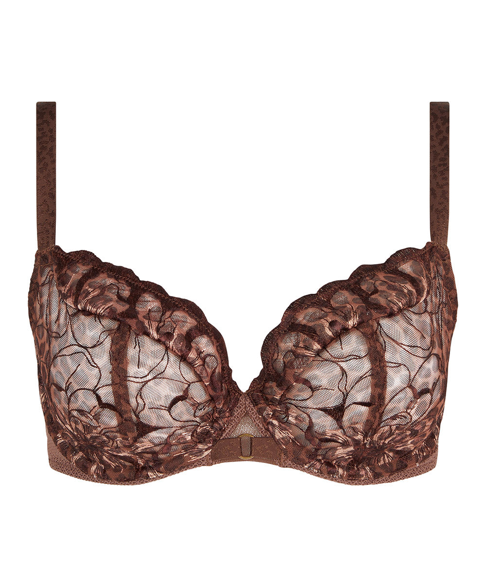 Soutien-gorge armaturé enveloppant Chantelle Fleurs imprimé léo C12M10-0WF