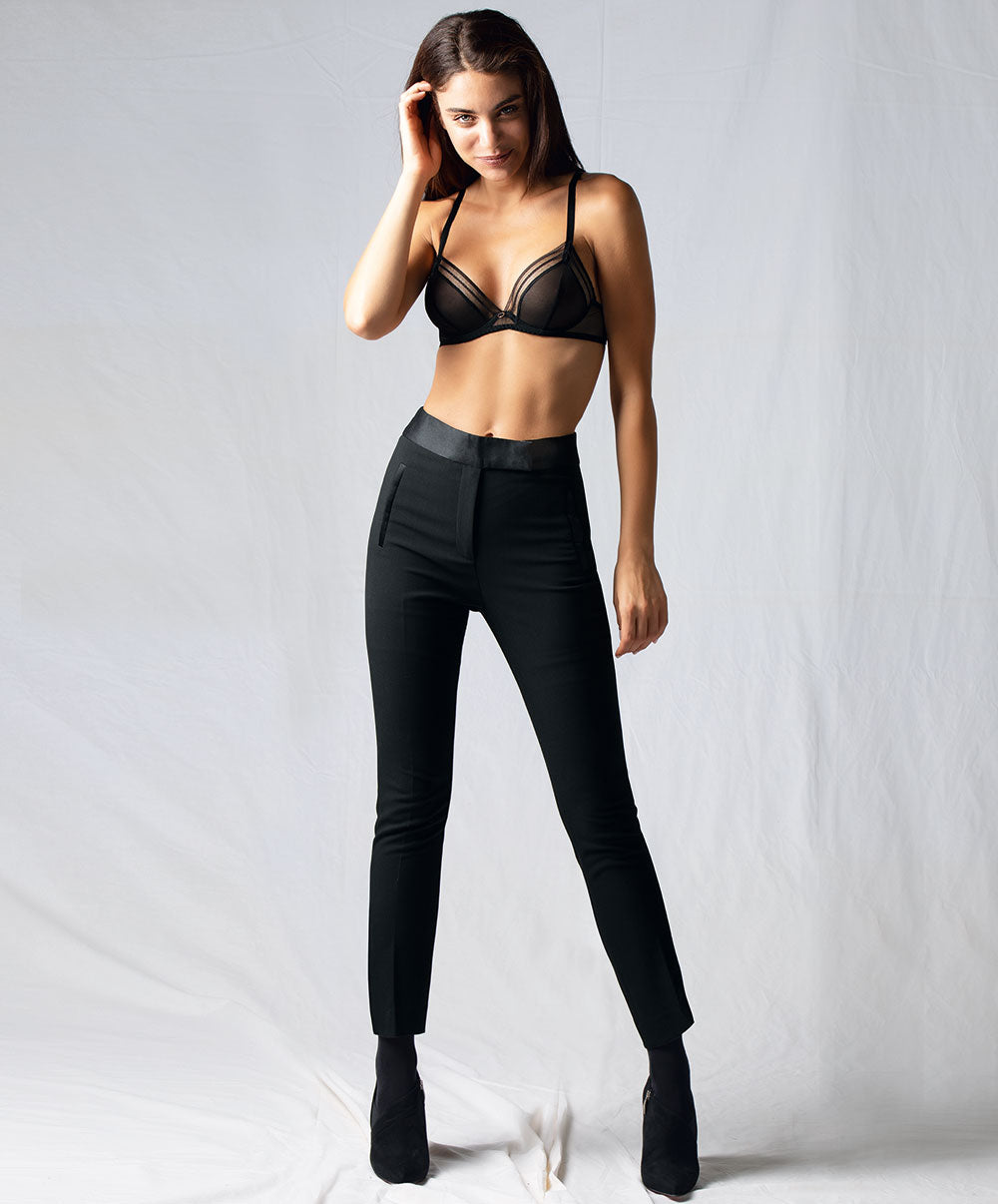 Soutien-gorge triangle armature Antigel de Lise Charmel Soir Adrénaline noir ECG6395-NO